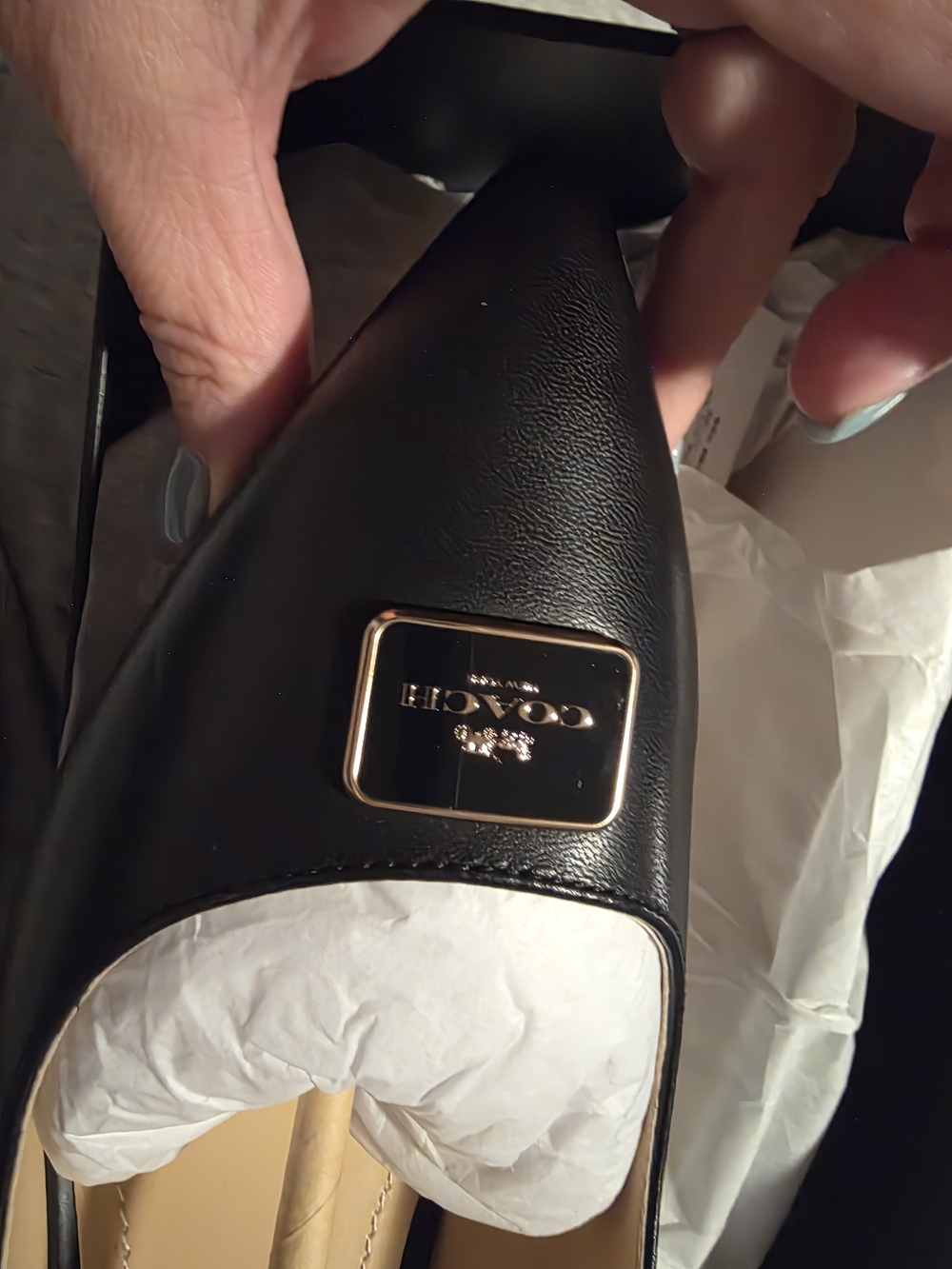 Coach Jillian Slingback Black